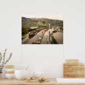 Vintager Eisenbahnzug, Festiniog Wales 1895 Poster (Küche)