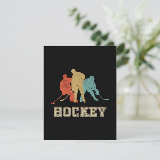 Vintager Eishockey (Stehend Vorderseite)