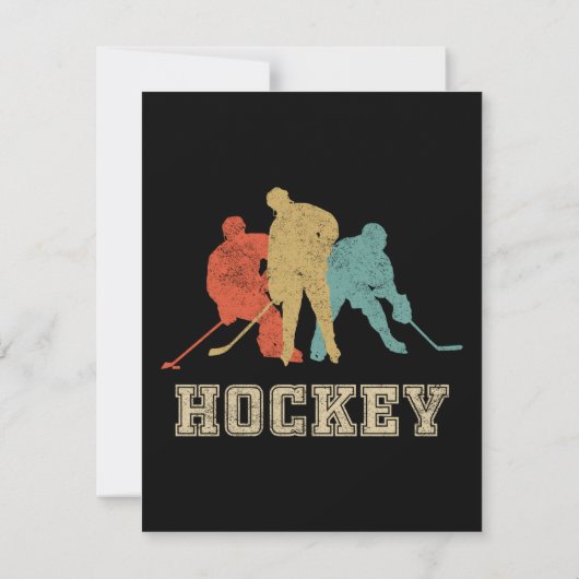 Vintager Eishockey (Rückseite)
