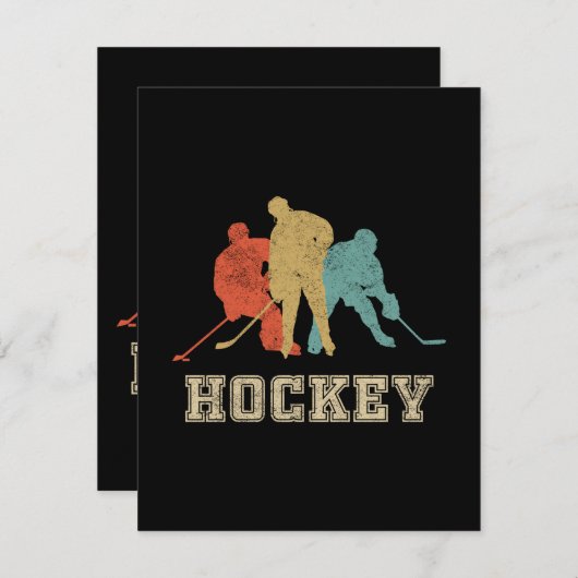 Vintager Eishockey (Vorne/Hinten)