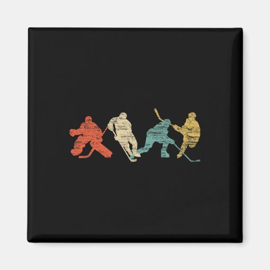 Vintager Eishockey Magnet (Vorne)