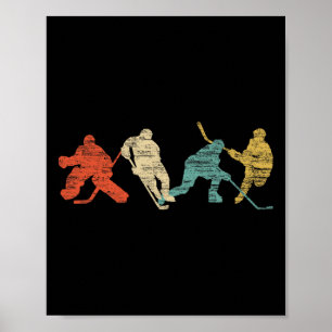 Vintager Eishockey Poster