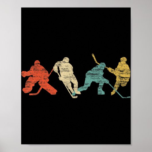 Vintager Eishockey Poster (Vorne)
