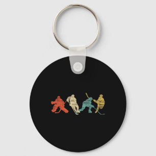 Vintager Eishockey Schlüsselanhänger