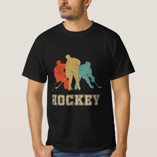 Vintager Eishockey T-Shirt (Vorderseite)