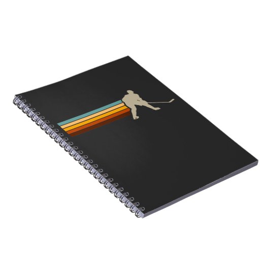 Vintager Eishockeycenter-Defensivspieler Notizblock (Rechte Seite)