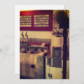 Vintager Eiskrem-Shop Einladung (Vorne/Hinten)