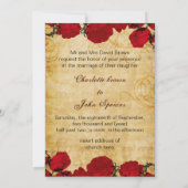 Vintager Eisturm Paris Hochzeit einladen Einladung (Rückseite)