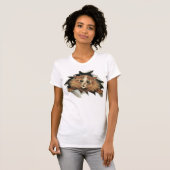 Vintager Eiszapfen-Katzen-T - Shirt (Vorne ganz)