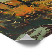 Vintager Elch Poster (Ecke)