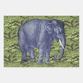 Vintager Elefant Geschenkpapier Set (Vorderseite 3)