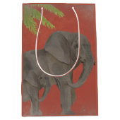 Vintager Elefant Mittlere Geschenktüte (Vorderseite)