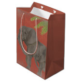 Vintager Elefant Mittlere Geschenktüte (Rückseite Schrägansicht)