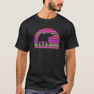 Vintager Elefant Retro Elephant Silhouette Tier T-Shirt