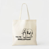 Vintager Elefant sind Sie irrELEPHANT Tasche (Vorne)