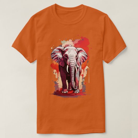 Vintager Elefant T-Shirt (Design vorne)