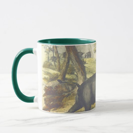 Vintager Elefant Tasse (Links)