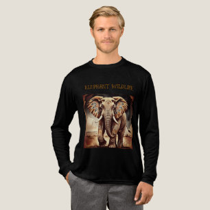 Vintager Elefant, Tier Wildlife T - Shirt