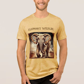 Vintager Elefant, Tier Wildlife T - Shirt