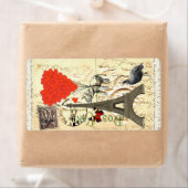 Vintager Elefant und Luftballons aus rotem Herzen (Insitu)