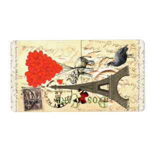 Vintager Elefant und rote Herzballone