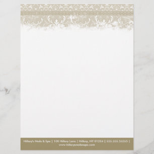 Vintager Elegante Letterhead Briefkopf