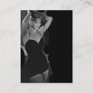 Vintager Eleganter Anzug Schönheit Visitenkarte