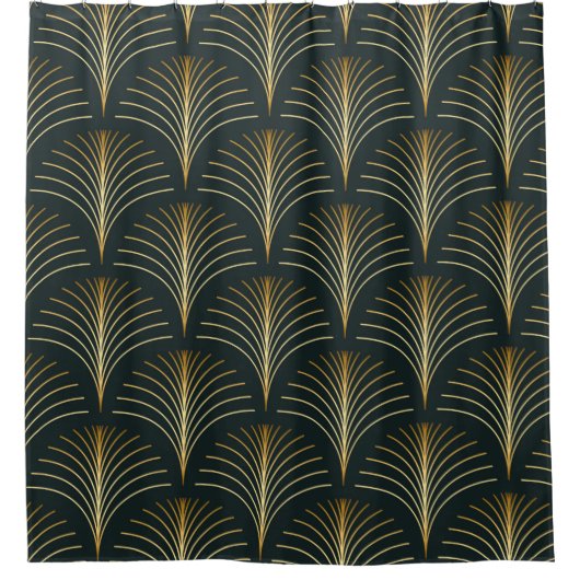 Vintager, eleganter Deko Duschvorhang (Vorderseite)