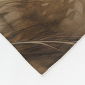 Vintager Eleganter Pfau Fleecedecke (Ecke)