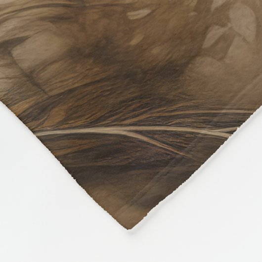 Vintager Eleganter Pfau Fleecedecke (Ecke)