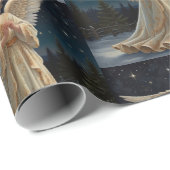 Vintager Eleganter Weihnachtsgel Geschenkpapier (Rolleneckpunkt)