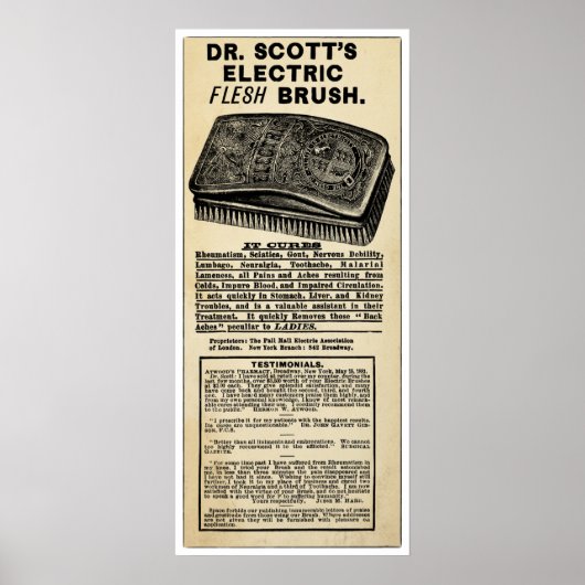 Vintager elektrischer Druck Poster (Vorne)