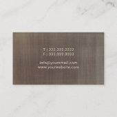 Vintager elektronischer Notar Visitenkarte (Rückseite)