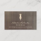 Vintager elektronischer Notar Visitenkarte (Vorderseite)