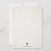 Vintager Elephant individuell anpassbar Einladung (Rückseite)