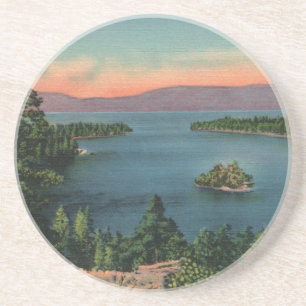 Vintager Emerald Bay Lake Tahoe Untersetzer