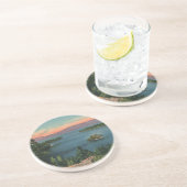 Vintager Emerald Bay Lake Tahoe Untersetzer (Seite)