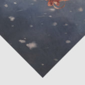 Vintager Empfang des Weihnachtsmanns mit Geschenke Seidenpapier (Ausschnitt)