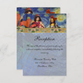 Vintager Empfang Ermutigung Rustikaler Spaß Kunst Einladung (Vorne/Hinten)