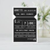 Vintager Empfang für das Theaterticket Einfügung i Begleitkarte (Stehend Vorderseite)
