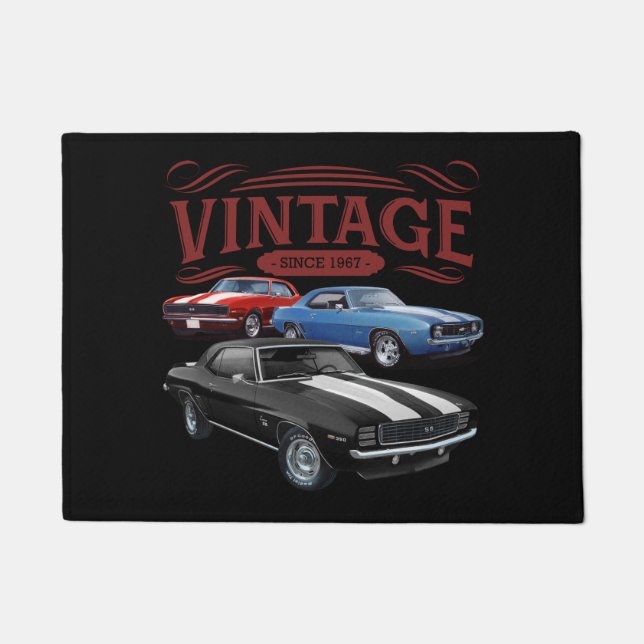 Vintager Empfang Fußmatte (Vorderseite)