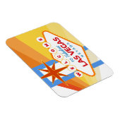 Vintager Empfang in Las Vegas Magnet (Rechte Seite)