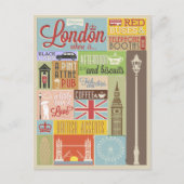Vintager Empfang in London Postkarte (Vorderseite)