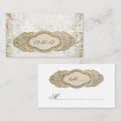 Vintager Empfang Platzkarte (Vorne/Hinten)