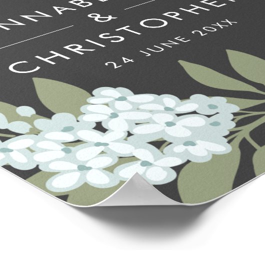 Vintager Empfang von Anemone Poster (Ecke)