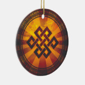 Vintager endloser Knoten Keramikornament (Rechts)