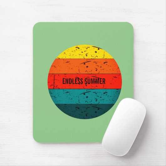 Vintager Endloser Sommer Mousepad (Mit Mouse)