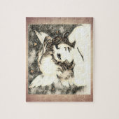 Vintager Engel-Engel Puzzle (Vertikal)