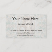 Vintager Engel mit gelben Rosen Visitenkarte (Rückseite)