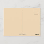 Vintager Engel mit Harfe Postkarte (Rückseite)